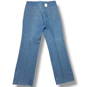 Deadstock NWT Vintage 70s Montgomery Ward Bell Bottom Flare Jeans Denim 32x30